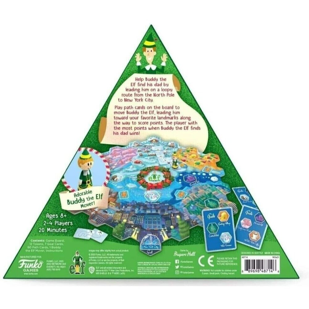 Funko Games Buddy The ELF Journey From The North Pole Board Game - Picture 6 of 11